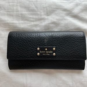 Kate Spade Black Leather Wallet